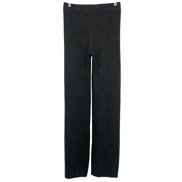 Naadam Womens XS Extra Small Gray Cashmere Silk Wide-Leg Pants New - Picture 2 of 7